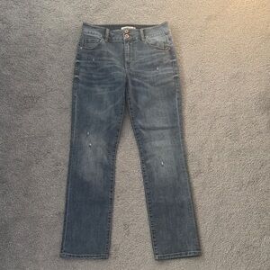 Cabi Women's Straight Leg Jeans - Faded Blue Worn One Time